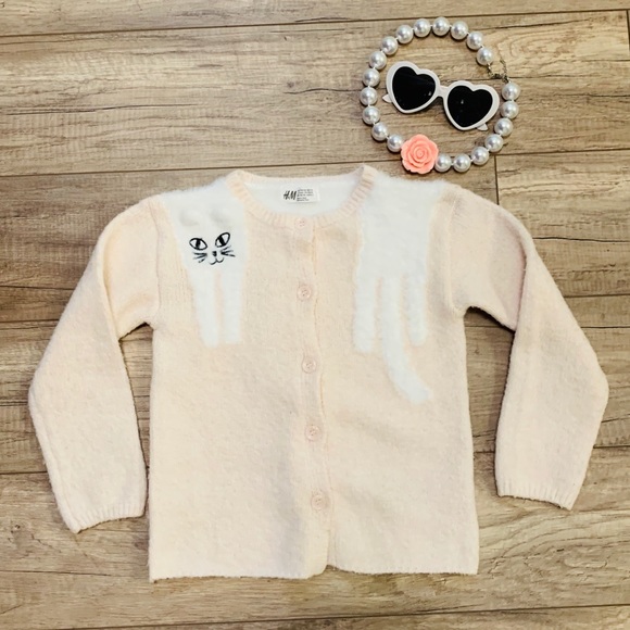 H&M Other - 5/$25 H & M Kitty Sweater | 4-6 yr